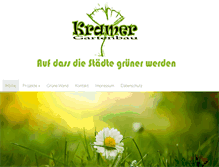 Tablet Screenshot of kramer-gartenbau.de